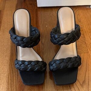Sincerely Jules Black Braided Mules